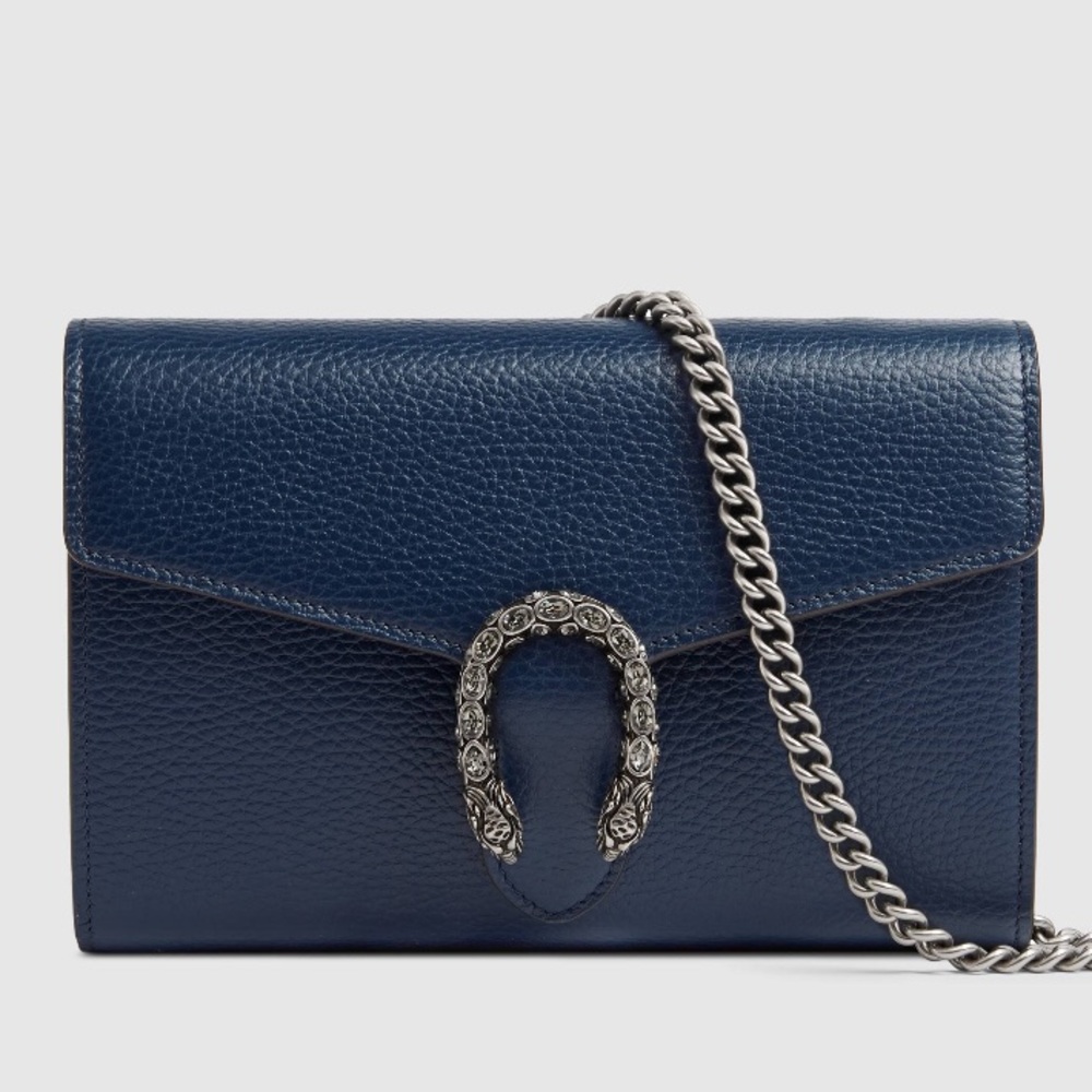 Gucci Dionysus leather mini chain wallet